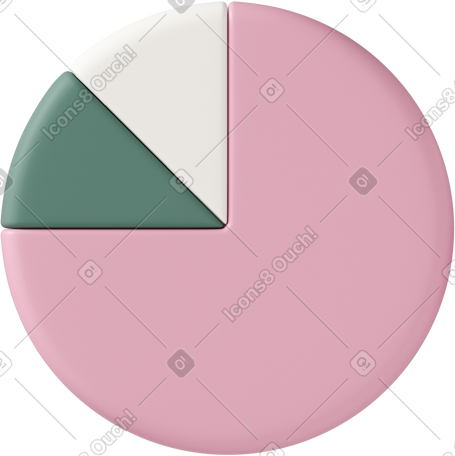 3D pie chart PNG, SVG