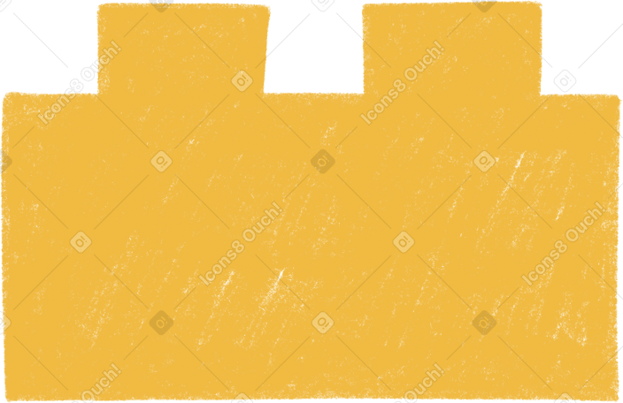 yellow lego Illustration in PNG, SVG