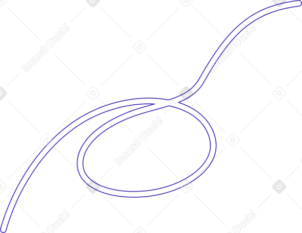looped line PNG, SVG