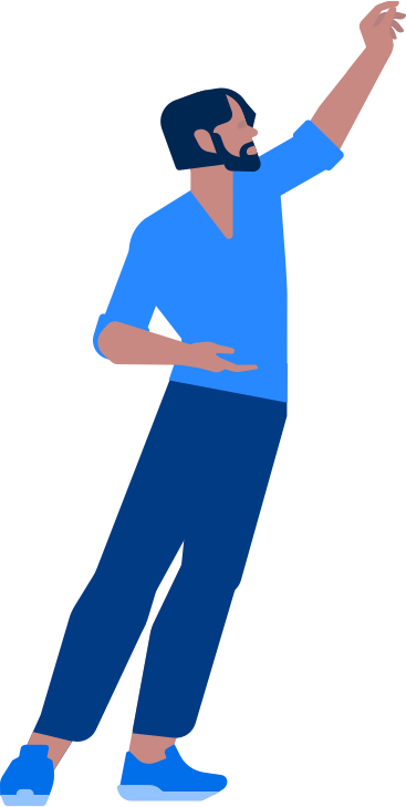 man holding somth PNG, SVG