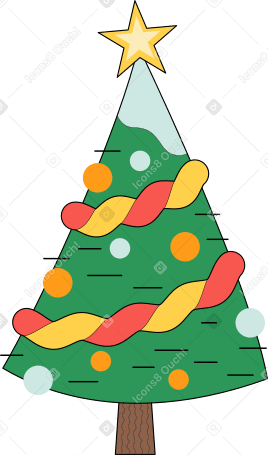 xmas tree Illustration in PNG, SVG