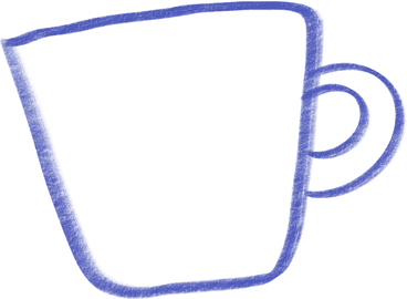 blue cup PNG, SVG