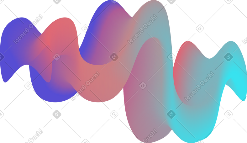 colorful wavy spot PNG, SVG