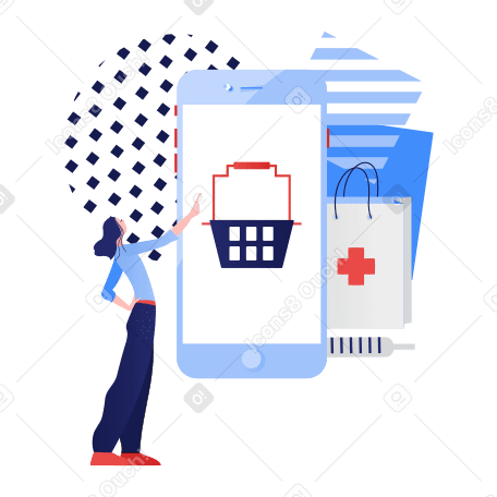 온라인 약국 쇼핑 PNG, SVG