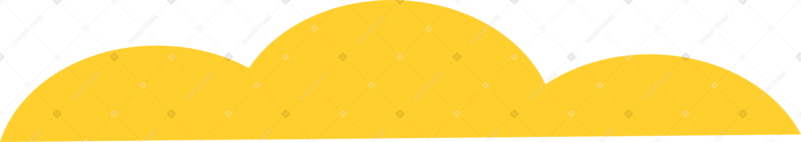 yellow cloud PNG, SVG