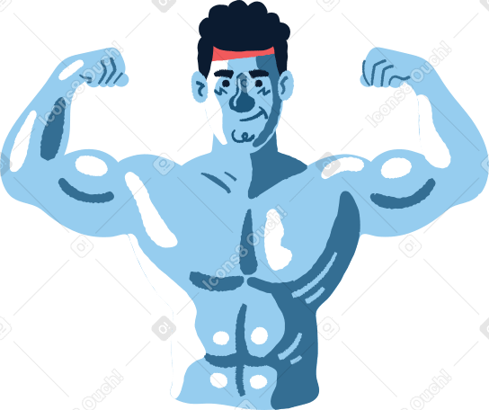 strong man Illustration in PNG, SVG