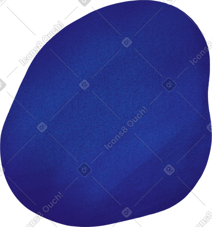 blue spot with a curved rounded shape PNG, SVG