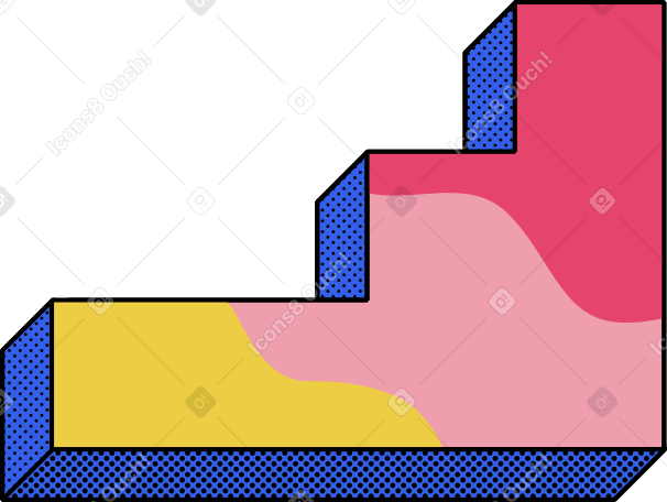 Scala multicolore PNG, SVG
