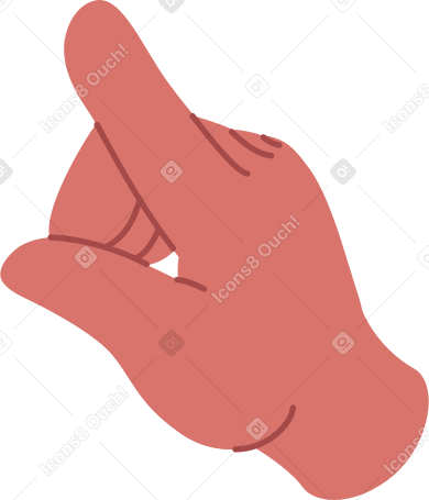 Жест указательным пальцем в PNG, SVG