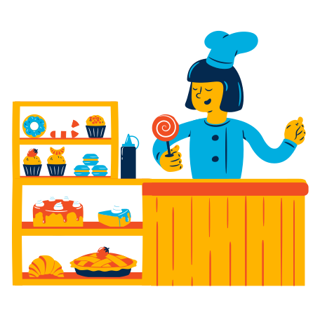 Welcome to the bakery Illustration in PNG, SVG