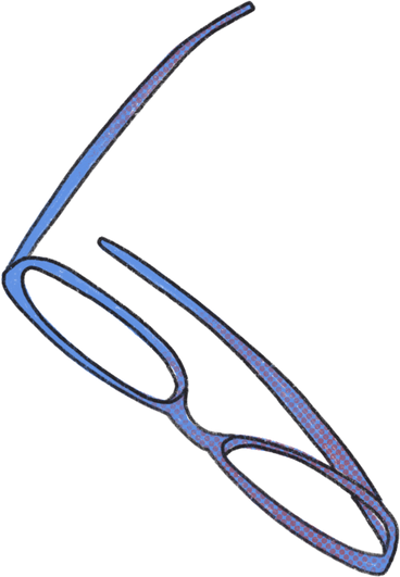 Blue glasses PNG、SVG