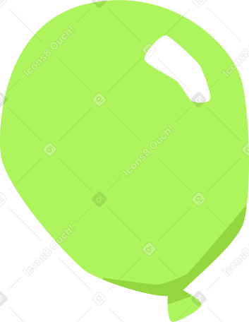 green balloon Illustration in PNG, SVG