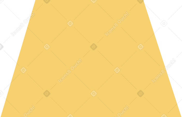 yellow trapezoid PNG、SVG