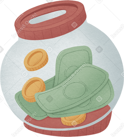 硬币罐 PNG, SVG