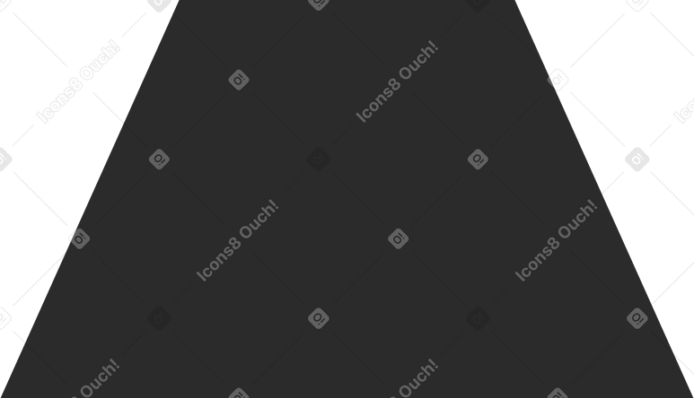 black trapezoid PNG, SVG