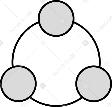 circles on the diagram PNG、SVG