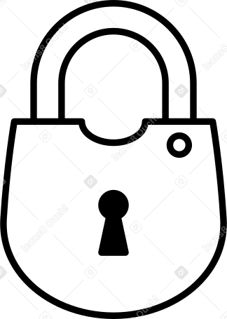 cloused lock PNG, SVG