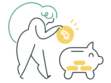 Ahorros de bitcoin PNG, SVG