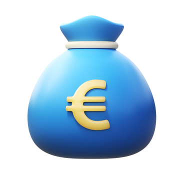euro money bag  PNG, SVG