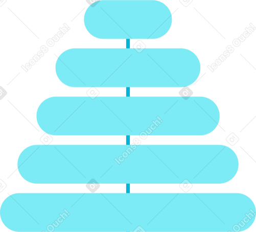 blue gls piramida Illustration in PNG, SVG