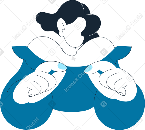 smiling woman with necklace holding something PNG, SVG