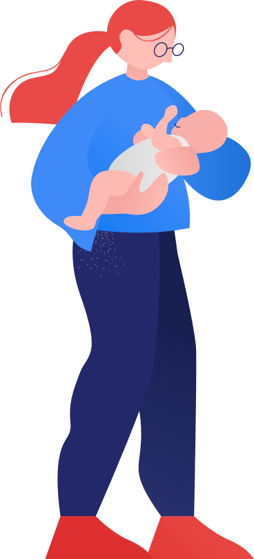 woman with baby PNG, SVG