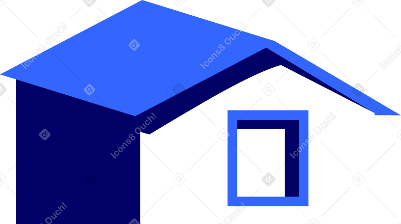 белый деревенский дом в PNG, SVG