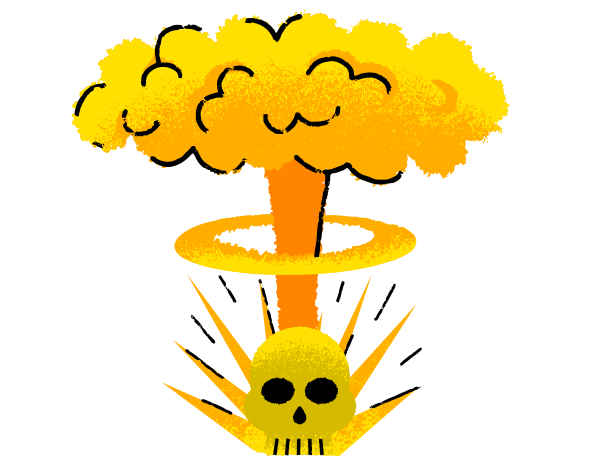 Explosion Illustration in PNG, SVG