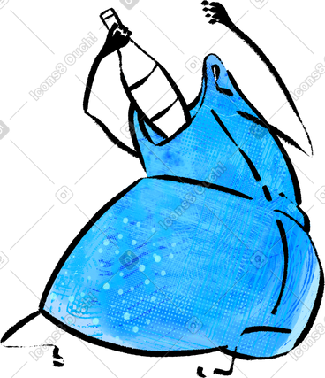 Bottle bag PNG, SVG