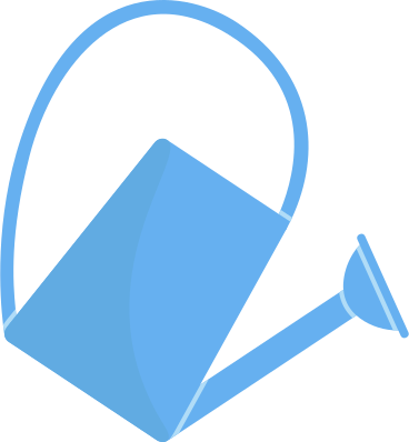 blue wateringcan PNG, SVG