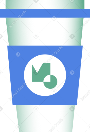 cup with logo PNG, SVG