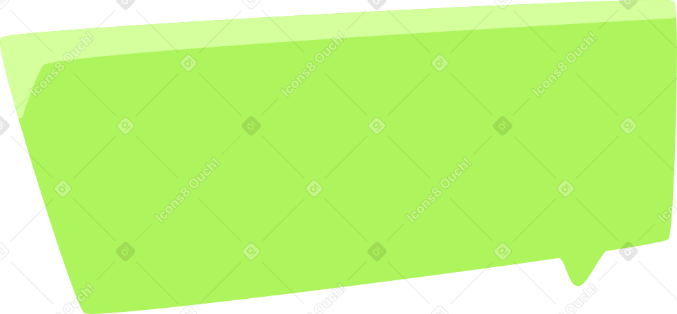 green speech bubble Illustration in PNG, SVG