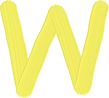 yellow letter w PNG, SVG