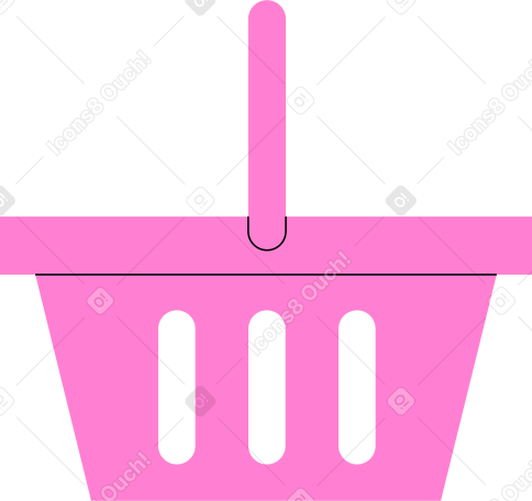 粉红色的篮子 PNG, SVG