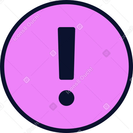 exclamation sign in circle PNG, SVG