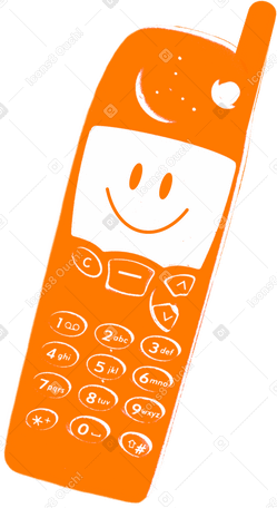 Старый мобильный телефон в PNG, SVG