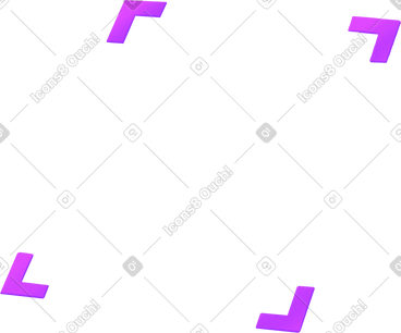 Purple corners on four sides PNG, SVG