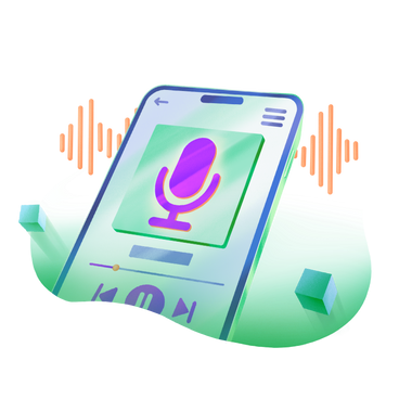 Audio track playing on smartphone PNG, SVG