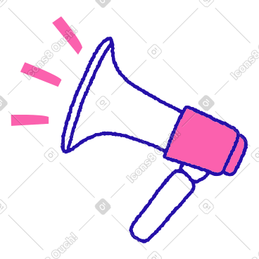 Megaphone or loudspeaker representing online marketing PNG, SVG