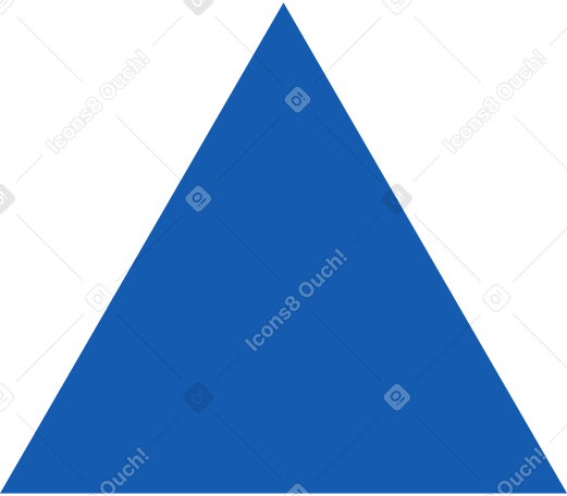 blue triangle Illustration in PNG, SVG