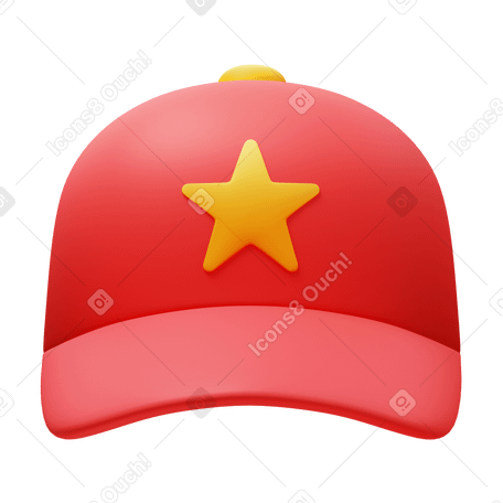 3D baseball cap PNG, SVG