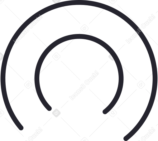 круговые сигнальные линии в PNG, SVG
