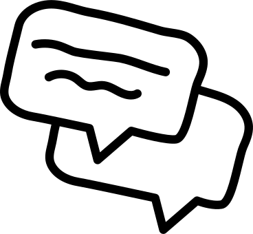 Speech bubble with a comment PNG, SVG