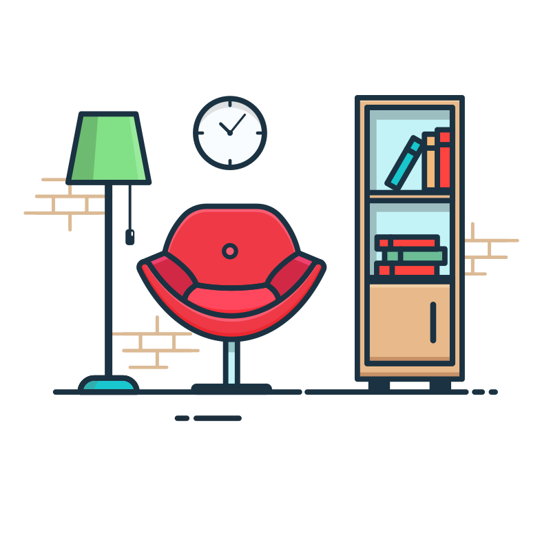 Immagine Vettoriale sala lettura in PNG e SVG in stile | Illustrazioni Icons8