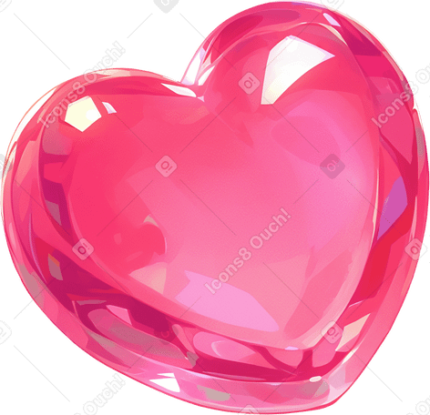 Coração rosa PNG, SVG