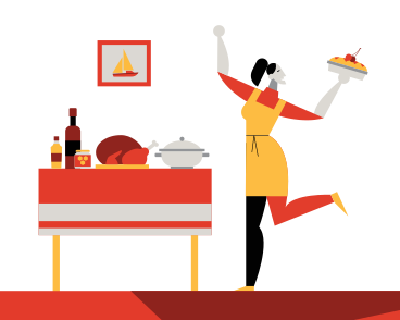 Thanksgiving dinner PNG, SVG