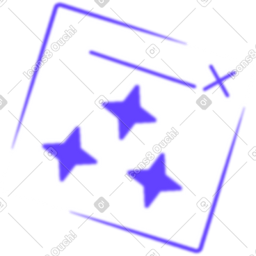 Frame with stars PNG, SVG