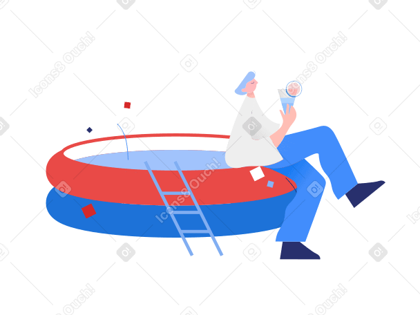 Pool party Illustration in PNG, SVG