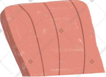 Back of pink chair PNG, SVG