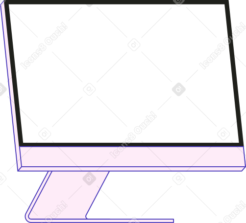 современный монитор в PNG, SVG